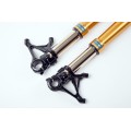Motocorse Custom Ohlins R&T Forks with SBK Lowers and Billet Triple Clamp for MV Agusta Brutale 675 / 800 (up to 2016), & Dragster (up to 2017) / RVS #1 Motocorse Custom Ohlins R&T Forks with SBK Lowers and Billet Triple Clamp for MV Agusta Brutale 675 / 800 (up to 2016), & Dragster (up to 2017) / RVS #1